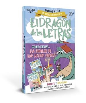 MAGIA PARECE... ¡LA FAMILIA DE LAS LETRAS CRECE! PACK CON DOS LIBROS DEL UNICORNIO Y EL DRAGÓN DE LAS LETRAS (EL DRAGÓN) | 9788448869588 | ORO, BEGOÑA | Llibreria Drac - Llibreria d'Olot | Comprar llibres en català i castellà online