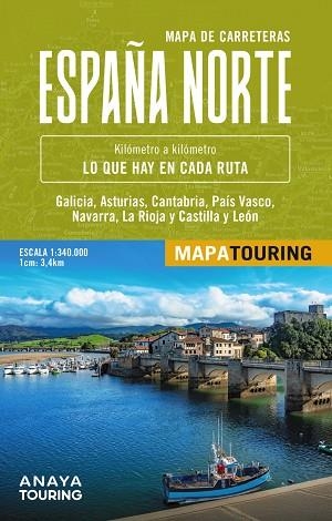 MAPA DE CARRETERAS DE ESPAÑA NORTE 1:340.000 -  (DESPLEGABLE) | 9788491588627 | ANAYA TOURING | Llibreria Drac - Llibreria d'Olot | Comprar llibres en català i castellà online