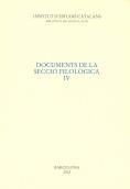 DOCUMENTS DE LA SECCIO FILOLOGICA IV | 9788472836655 | DIVERSOS | Llibreria Drac - Llibreria d'Olot | Comprar llibres en català i castellà online