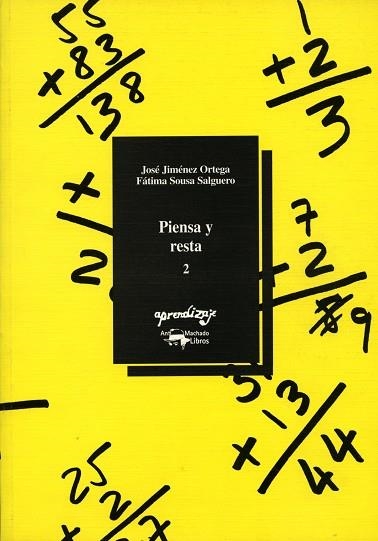 PIENSA Y RESTA 2 | 9788477742876 | JIMENEZ, JOSE; FATIMA SOUSA | Llibreria Drac - Llibreria d'Olot | Comprar llibres en català i castellà online