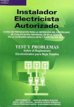 INSTALADOR ELECTRICISTA AUTORIZADO. TEST Y PROBLEMAS | 9788428328623 | AA.VV | Llibreria Drac - Llibreria d'Olot | Comprar llibres en català i castellà online