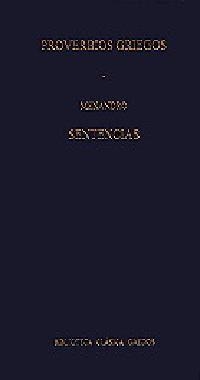 PROVERBIOS GRIEGOS-SENTENCIAS | 9788424922504 | MENANDRO | Llibreria Drac - Llibreria d'Olot | Comprar llibres en català i castellà online