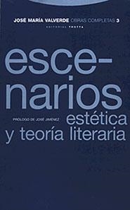 JOSE MARIA VALVERDE. OBRAS COMPLETAS 3. ESCENARIOS, ESTETICA | 9788481643565 | VALVERDE, JOSE MARIA | Llibreria Drac - Llibreria d'Olot | Comprar llibres en català i castellà online