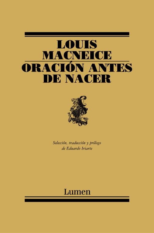 ORACION ANTES DE NACER | 9788426414885 | MACNEICE, LOUIS | Llibreria Drac - Llibreria d'Olot | Comprar llibres en català i castellà online